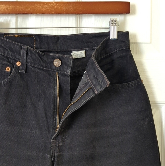 Levi's 90's Vintage 550 Classic High Rise Relaxed Fit Tapered Leg Jeans Black 8 - Picture 7 of 15